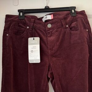 CAbi Women's Deep Wine Skinny Jeans